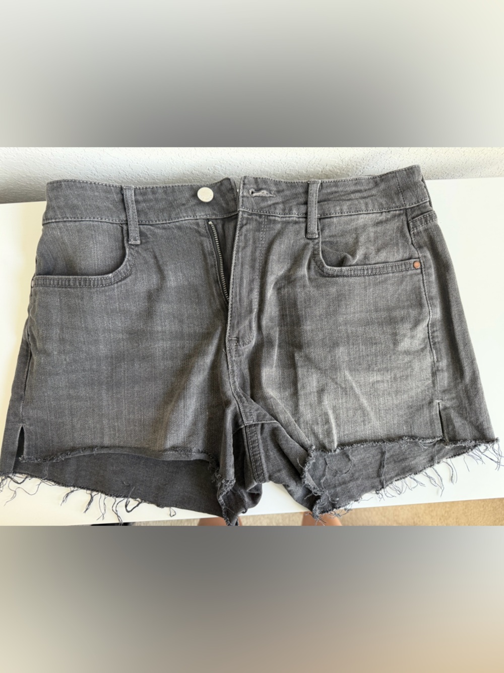 Nine West Women’s Distressed Black Denim Shorts